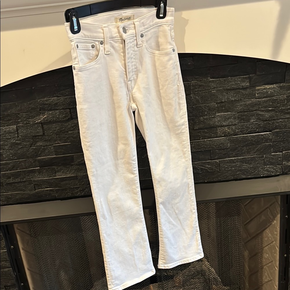 Madewell Women's Boot Cut Jeans - White